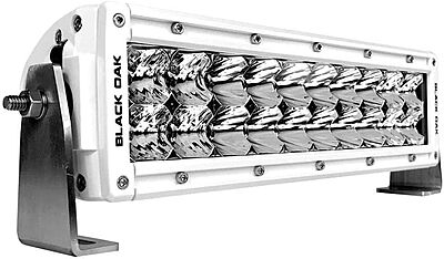 Black Oak Pro Series 3.0 Double Row 10" LED Light Bar - Combo Optics - White Housing