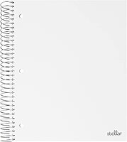Office Depot® Brand Stellar Poly Notebook, 8 1/2" x 11", 3 Subject, College Ruled, 300 Pages (150 Sheets), White