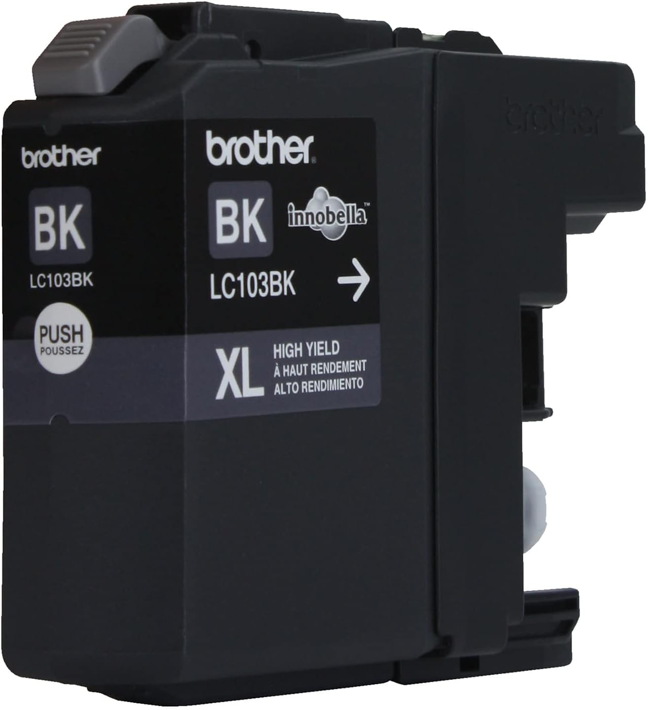 Brother Genuine High Yield Black Ink Cartridge, LC103BK, Replacement Black Ink, Page Yield Up to 600 Pages