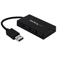 4 Port USB Hub - USB 3.0 - USB A to 3x USB A and 1x USB C - USB Port Expander
