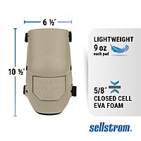 Sellstrom KneePro Ultra Flex III Professional Knee Pads with Triple-Layer Foam, Hinged Design & Speed Clips