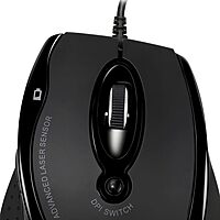 ADESSO iMouse G2 - USB Ergonomic Optical Mouse Adjustable DPI, Black