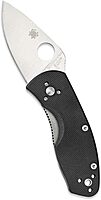 Spyderco Ambitious Value Knife with 2.31" Stainless Steel Blade and Durable Black G-10 Handle - PlainEdge - C148GP