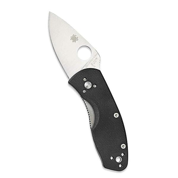 Spyderco Ambitious Value Knife with 2.31" Stainless Steel Blade and Durable Black G-10 Handle - PlainEdge - C148GP