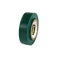 Scotch Vinyl Electrical Tape No. 35 Size: 0.5" W x 240" D, Color: Green