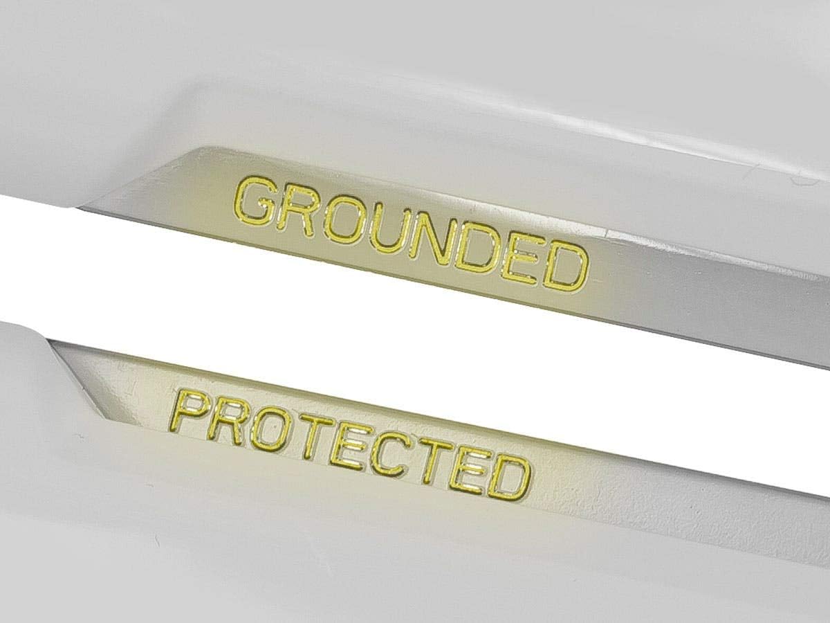 Monoprice Power & Surge - 12 Outlet Surge Protector Power Strip With 2 Built In 2.1A USB Charger Ports - 6 Feet