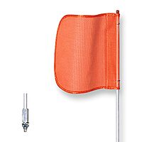 CHECKERS Warning Whips Safety Flags with Threaded Hex Base