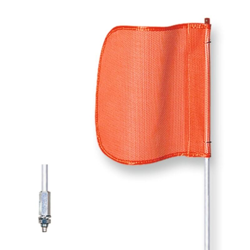 CHECKERS Warning Whips Safety Flags with Threaded Hex Base