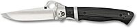Spyderco Vallotton Sub-Hilt Specialty Knife with 3.70" CPM S30V Premium Stainless Steel Blade and Black Textured G-10 Handle - PlainEdge - C149GP