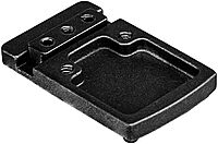 NcStar, RMR Type Base Mount, Glock Rear Sight Dovetail, Black