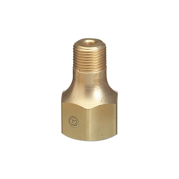 Western Enterprises B-70 Male NPT Outlet Adapters for Manifold Pipelines, Argon/Helium/Nitrogen, 1/4"