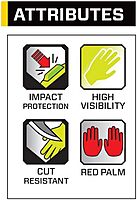 ANSELL RINGERS R-267G Oil-Resistant Industrial Impact Protection Gloves