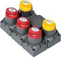 BEP Battery Distribution Cluster f/Twin Outboard Engines w/Three Battery Banks w/Motorized VSR