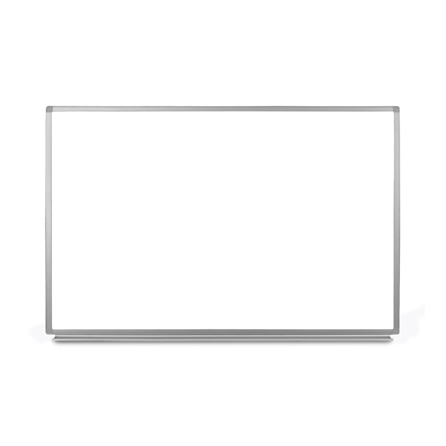 Luxor Home Office School Wall-Mounted Magnetic Dry Erase Whiteboard with Aluminum Frame - 36"W x 24"H