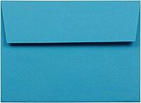 JAM Paper Blue Booklet Invitation Envelopes, Recycled, Gummed Seal