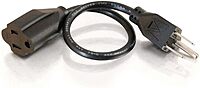 C2G Outlet Saver Power Extension Cord - 18 AWG NEMA 5-15P to 5-15R