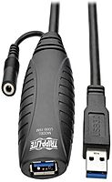 Tripp Lite USB 3.0 SuperSpeed Active Extension Repeater Cable (USB-A M/F) 15M (49.21 ft) - Black