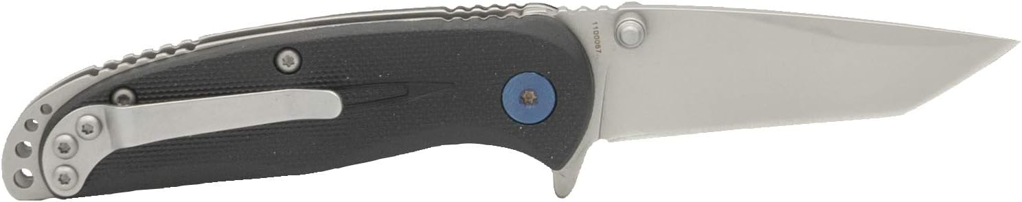 Smith & Wesson Nylon Blue 6in High Carbon S.S. Folding Knife with 2.75in Tanto Point Blade and Glassfilled Nylon Handle
