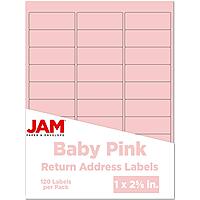 JAM PAPER Mailing Address Labels - Self-Adhesive Rectangular