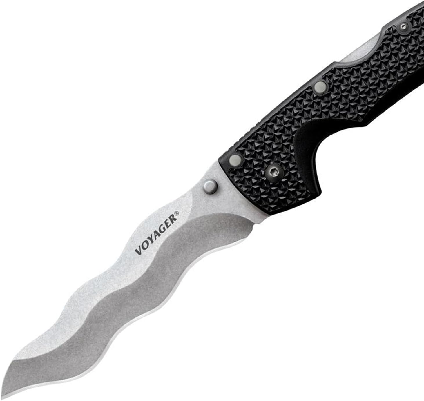Cold Steel XL Voyager Kris Blade Folding Knife with Tri-Ad Lock