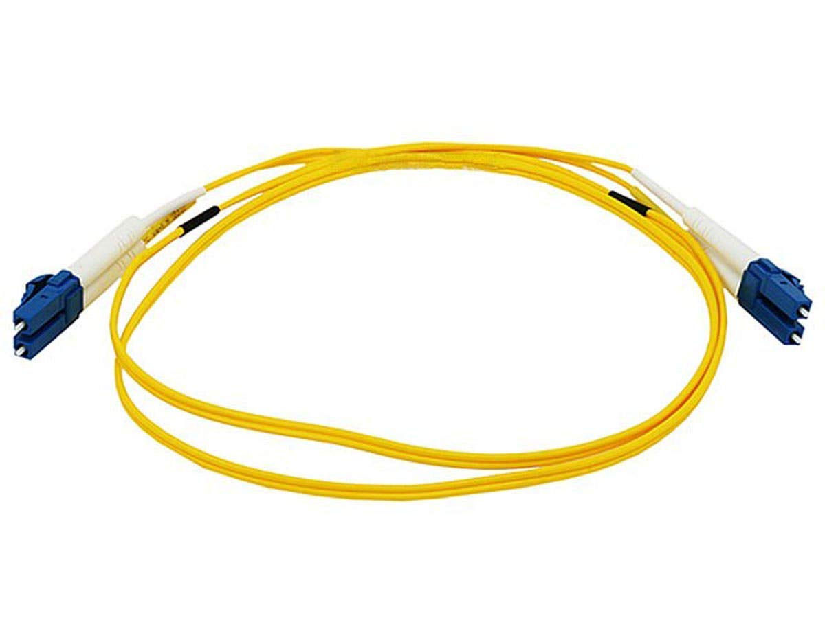 Monoprice Fiber Optic Cable, LC/LC, Single Mode, Duplex (9/125 Type) - Yellow