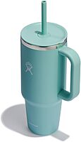 Hydro Flask Travel Tumbler with Handle, Lid and Straw - Insulated Stainless Steel