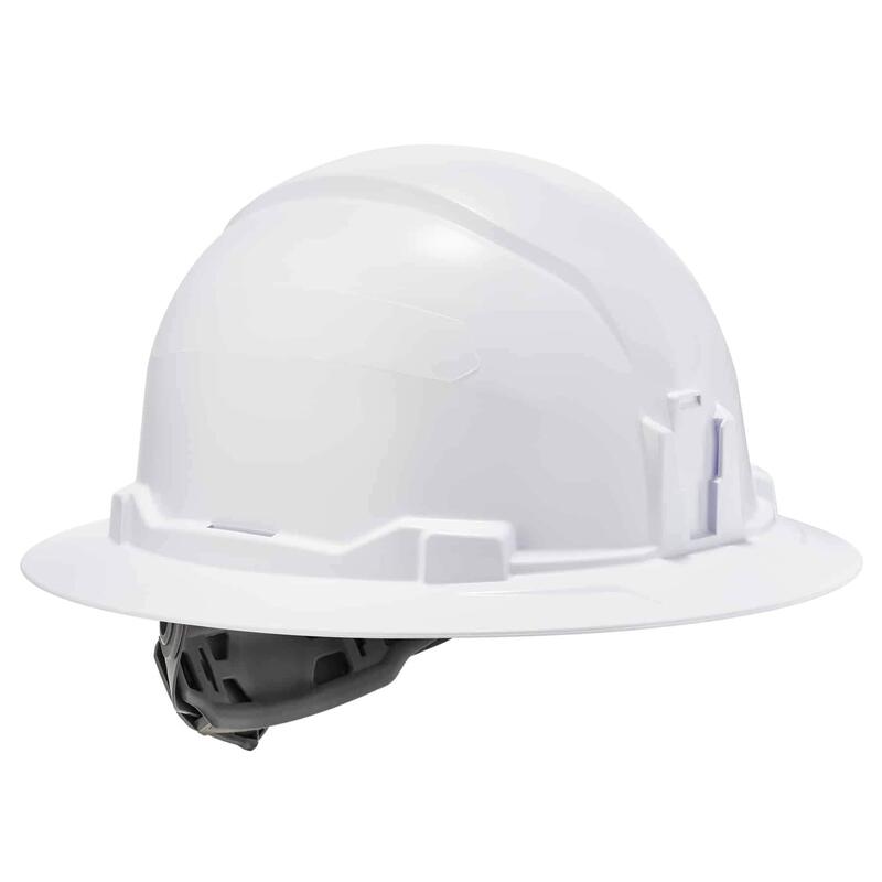 ERGODYNE Skullerz 8971 Class E Full Brim Hard Hat with Ratchet Suspension