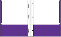 Office Depot® Brand 2-Pocket School-Grade Paper Folder with Prongs, Letter Size, Purple