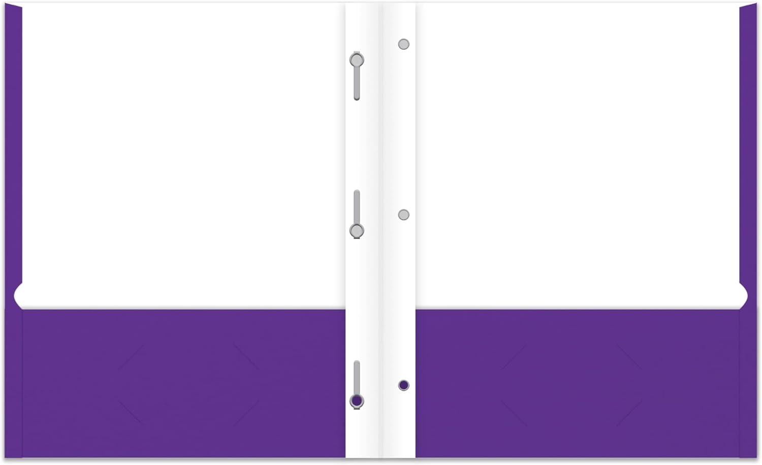 Office Depot® Brand 2-Pocket School-Grade Paper Folder with Prongs, Letter Size, Purple