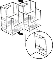 AZAR DISPLAYS 2-Tier Tri-Fold Brochure Counter Display, Clear Acrylic