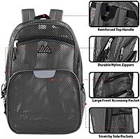 SUMMIT RIDGE Reflective Mesh Backpack with Wire Frame (18 x 13 x 5.5 in)