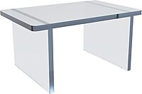 Azar Displays Deluxe Acrylic Monitor Riser Display, Clear