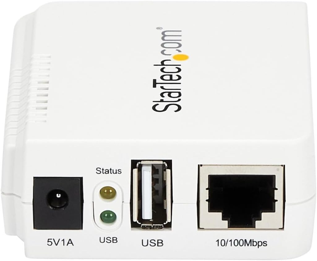 StarTech.com USB 2.0 10/100Mbps Network Print Server