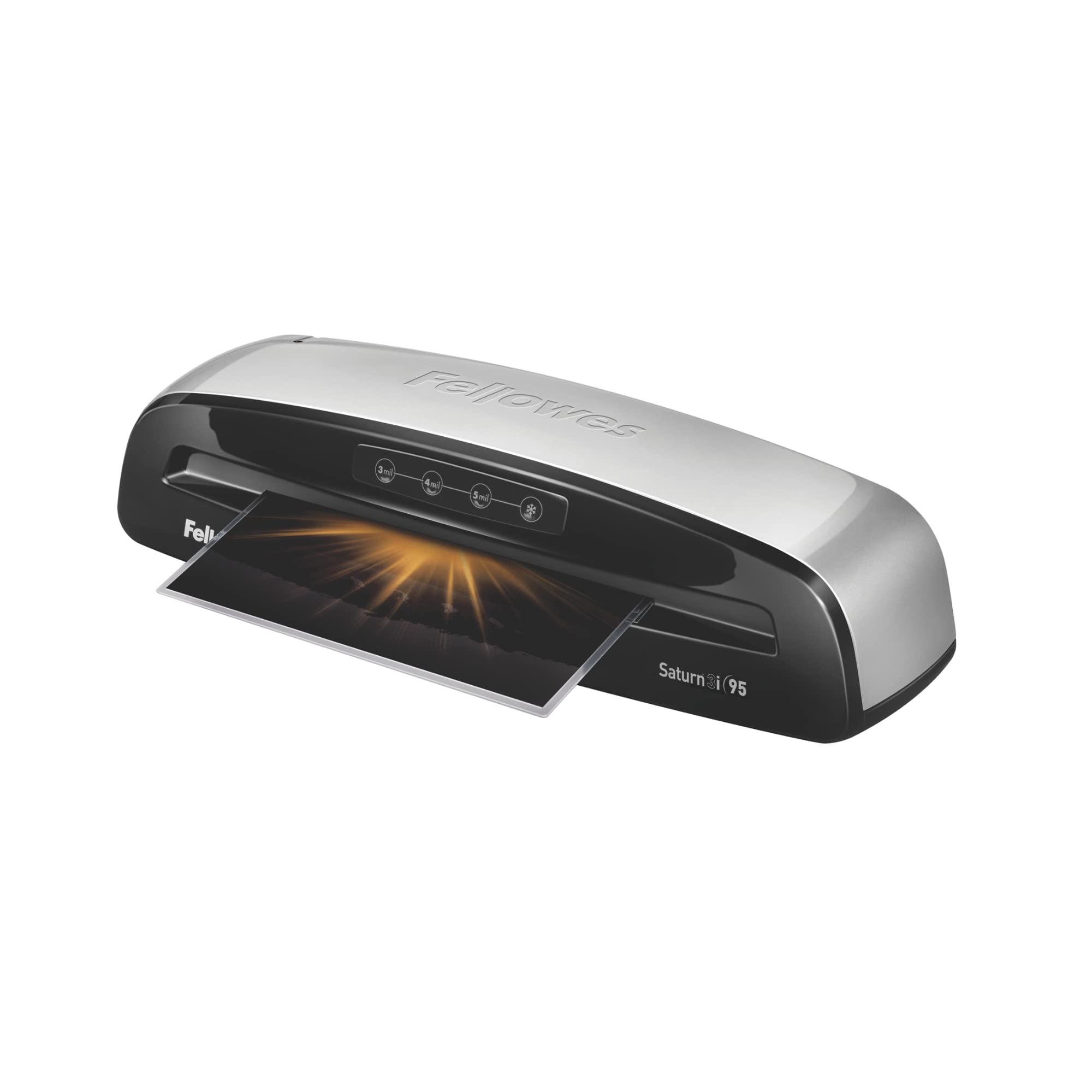 Fellowes Saturn 3i 95 Thermal Laminator Machine for Home or Office with Pouch Starter Kit, 9.5 inch, Fast Warm-Up