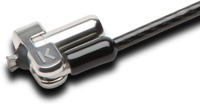 Kensington N17 Keyed Laptop Lock for Dell Devices - 6 ft Cable - Keyed Lock - Black, Silver - Carbon Steel - For Notebook