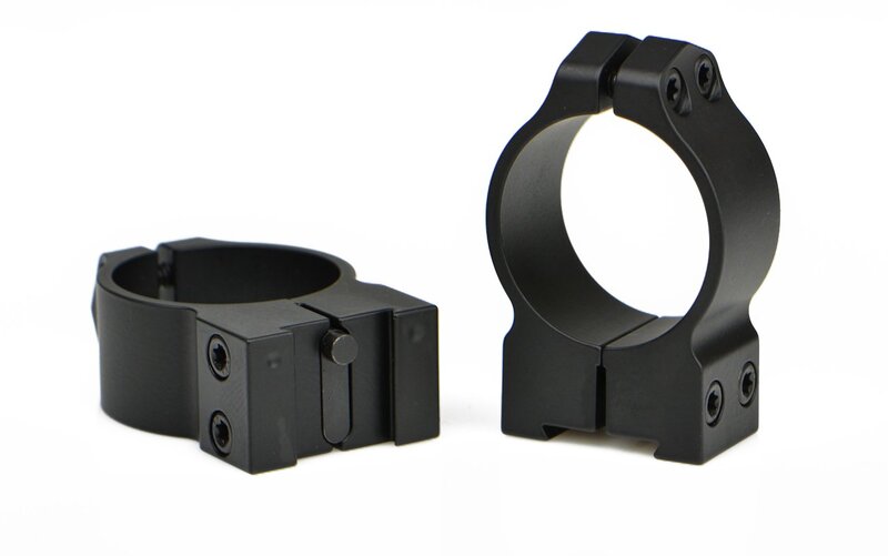 Warne 14TM Tikka Permanently Attached Scope Rings, Solid Steel, Vertically Split, 30 mm, Med Matte