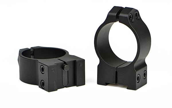 Warne 14TM Tikka Permanently Attached Scope Rings, Solid Steel, Vertically Split, 30 mm, Med Matte