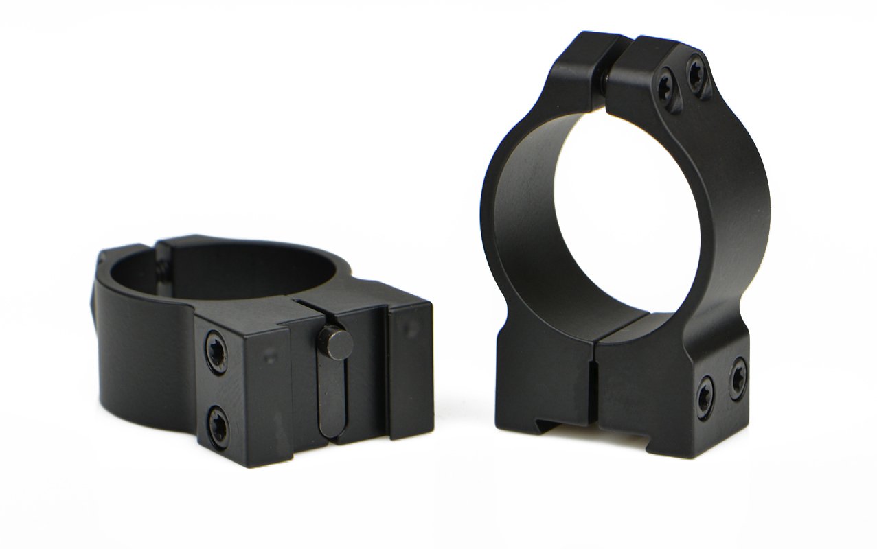 Warne 14TM Tikka Permanently Attached Scope Rings, Solid Steel, Vertically Split, 30 mm, Med Matte