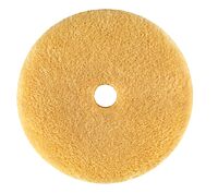 9.NW160M Yellow Wool Polishing Pad, Precision Pro Medium - Ø 160mm Single Pad