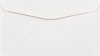 JAM PAPER #6 3/4 Business Booklet Envelopes - 3 5/8 x 6 1/2 - White - 25/pack