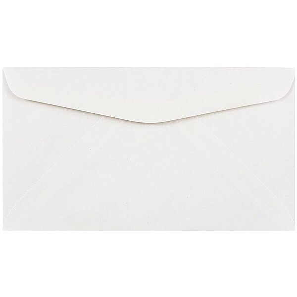 JAM PAPER #6 3/4 Business Booklet Envelopes - 3 5/8 x 6 1/2 - White - 25/pack
