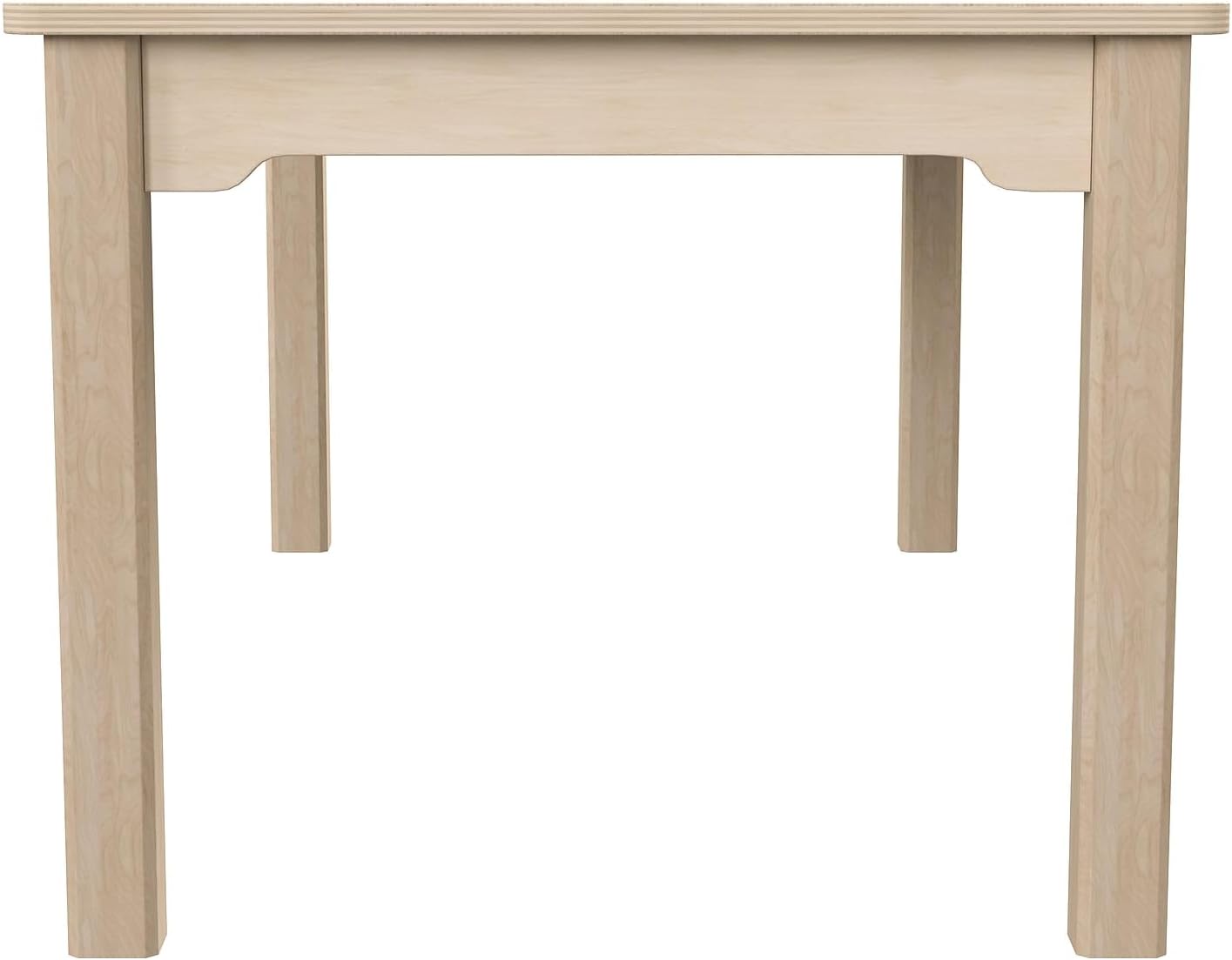 Flash Furniture Bright Beginnings Commercial Rectangular Wooden Preschool Classroom Activity Table