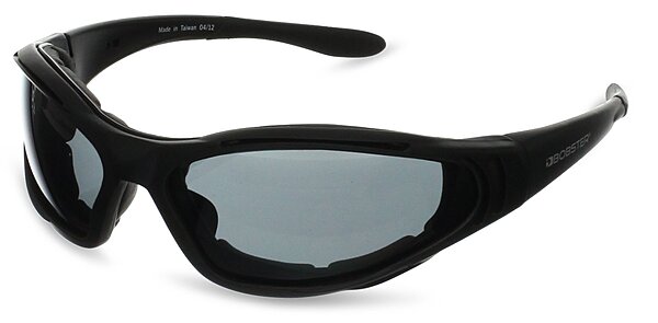 Bobster Raptor 2 Interchangeable Sunglasses, Black Frame/3 Lenses (Smoked, Amber and Clear)