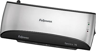 Fellowes® Spectra™ 95 Laminator With Combo Kit, 9 1/2" Entry Width, 3"H x 14 1/2"W x 7"D, Silver/Black