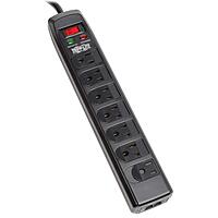Tripp Lite 7 Right Angle Outlet Surge Protector Power Strip, 6ft. Cord, Right Angle Plug, 1440 Joules, Tel/Modem Protection