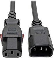 TRIPP LITE Computer Power Extension Cord (C14 to C13) Locking C13, 10A 18 AWG