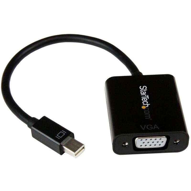 StarTech.com Mini DisplayPort to VGA Adapter - Active Mini DP to VGA Converter - 1080p Video - MAC/PC