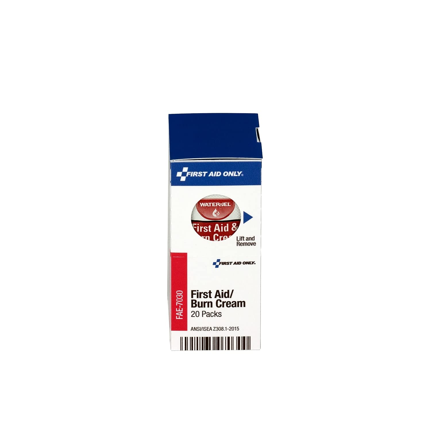 First Aid Only FAE-7030 SmartCompliance Refill Burn Cream, Antiseptic with Aloe, 20 Packets (0.03 oz each)
