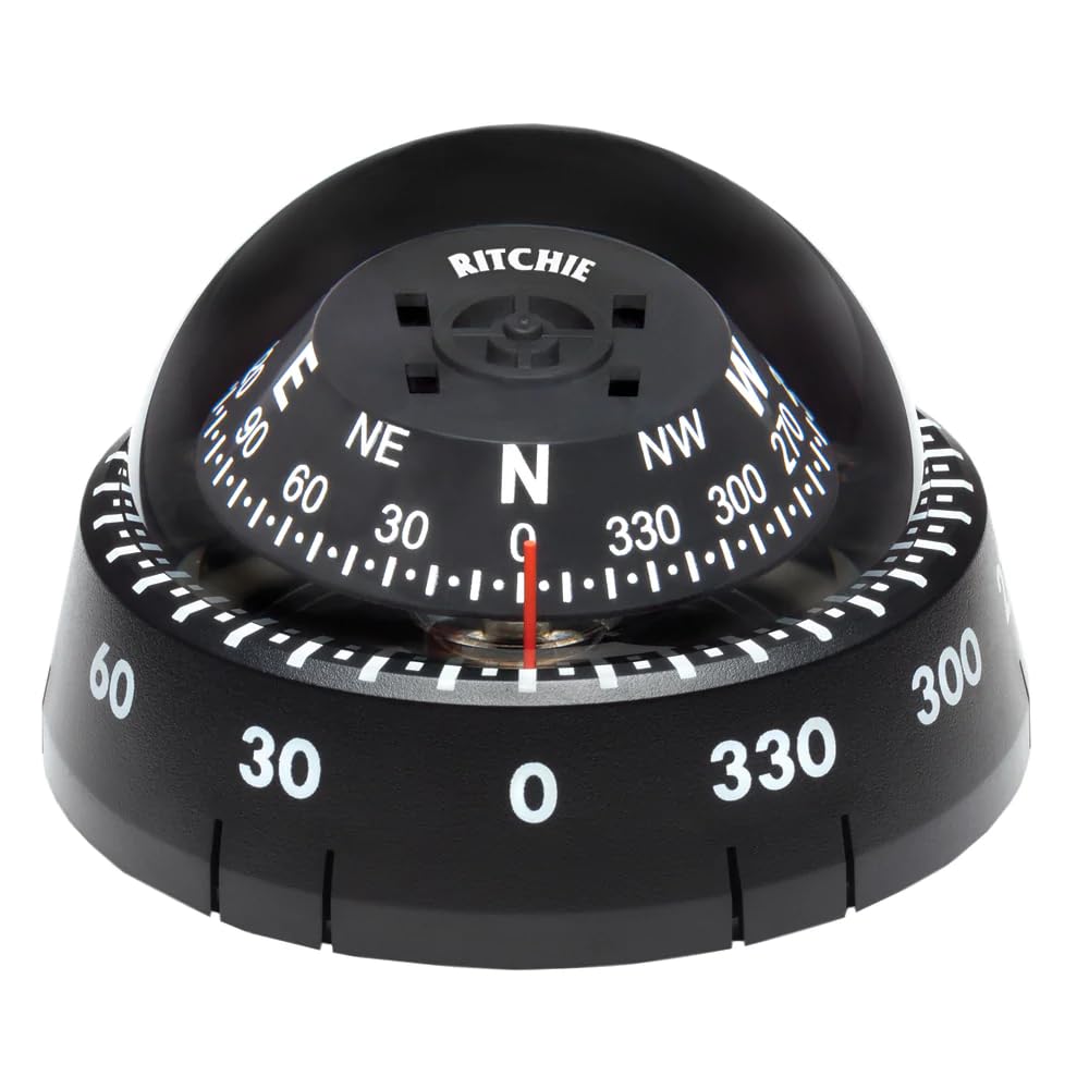 Kayaker Compass Ritchie XP-99, Kayaker Surface Mount Compass, 2.75-inch Dial,Black