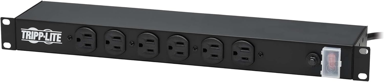 Tripp Lite 1U Rackmount Power Strip PDU, 15A 120V, 15ft Cord